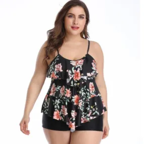 2-Piece Floral Plus Size Swimwear