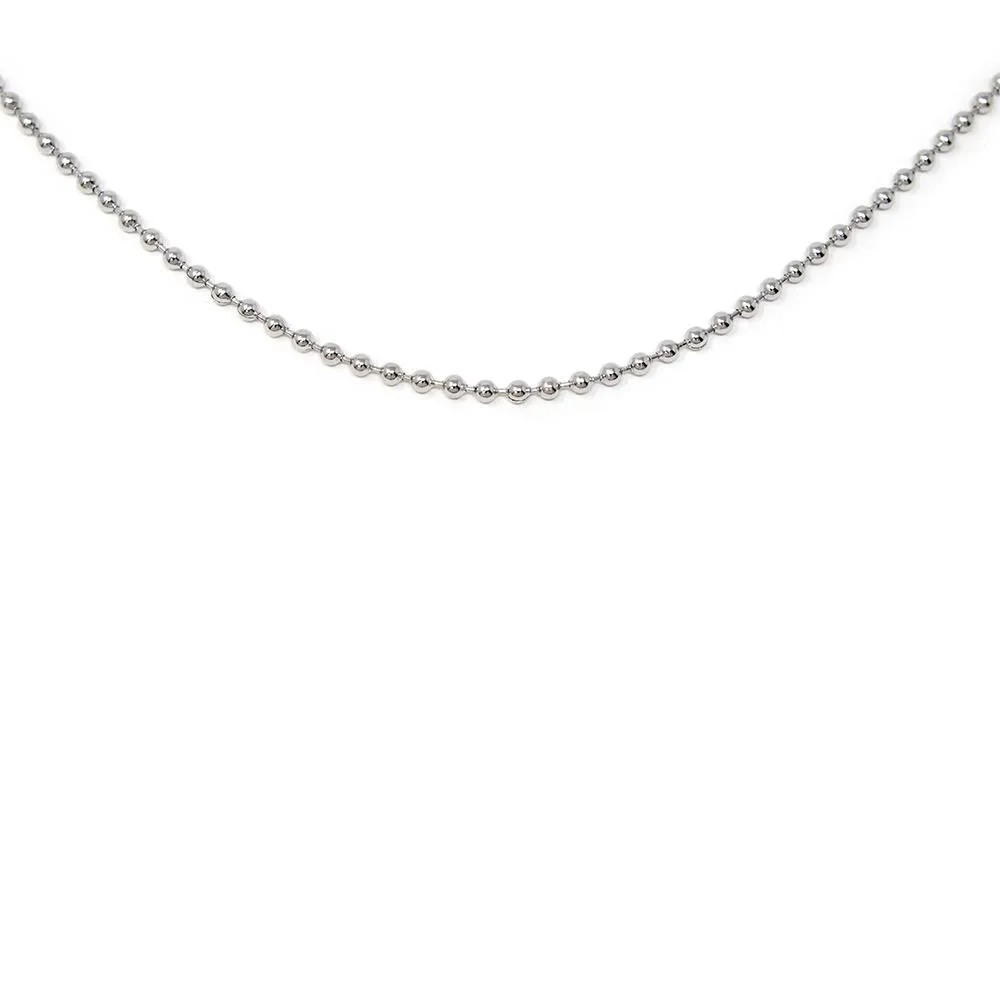 24 Inch Stainless Steel Ball Chain Necklace