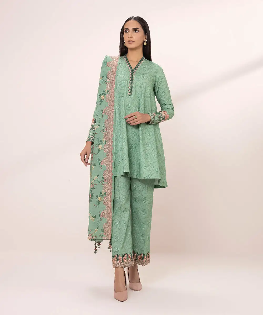 3 Piece - Embroidered Lawn Suit