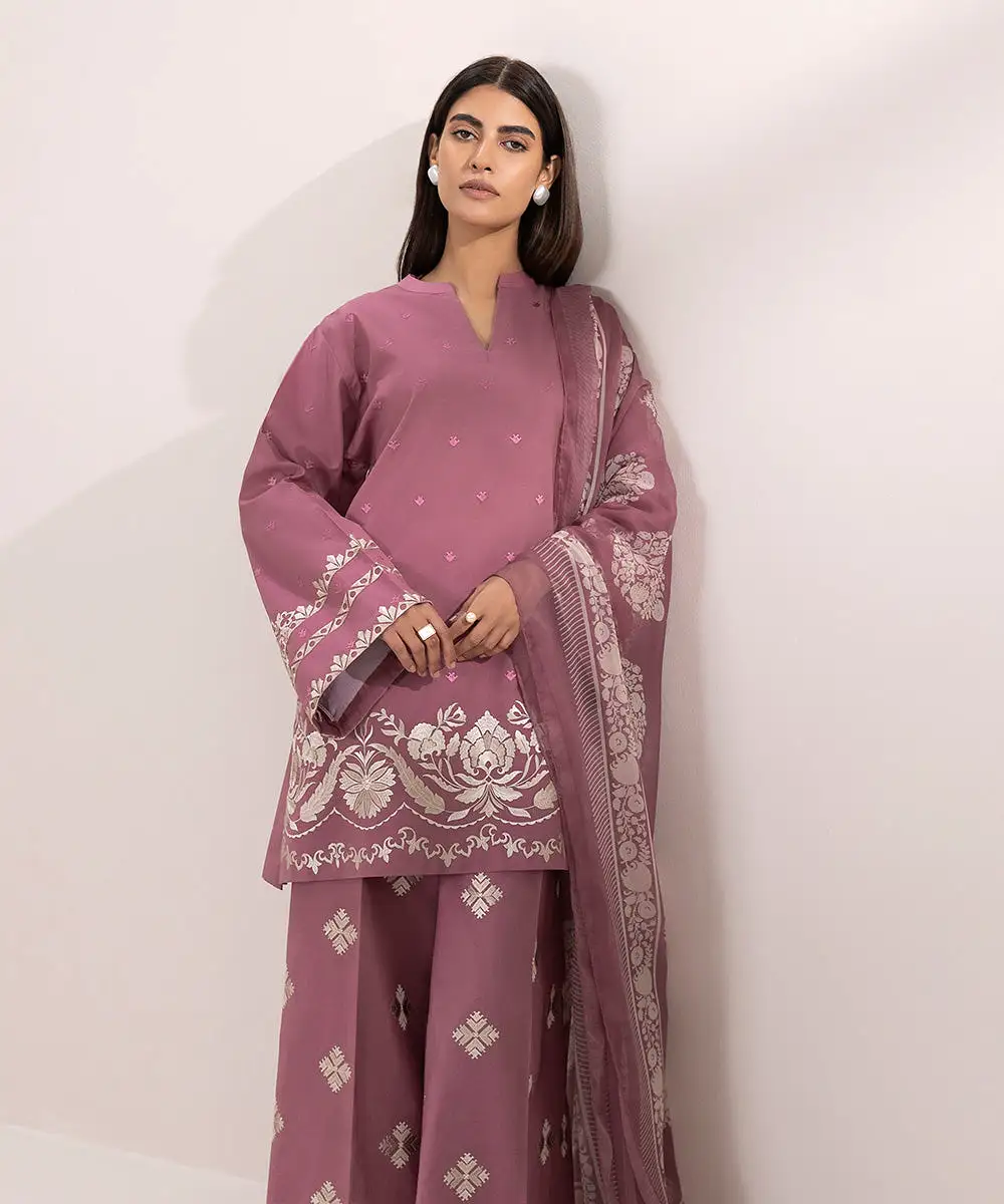 3 Piece - Embroidered Lawn Suit