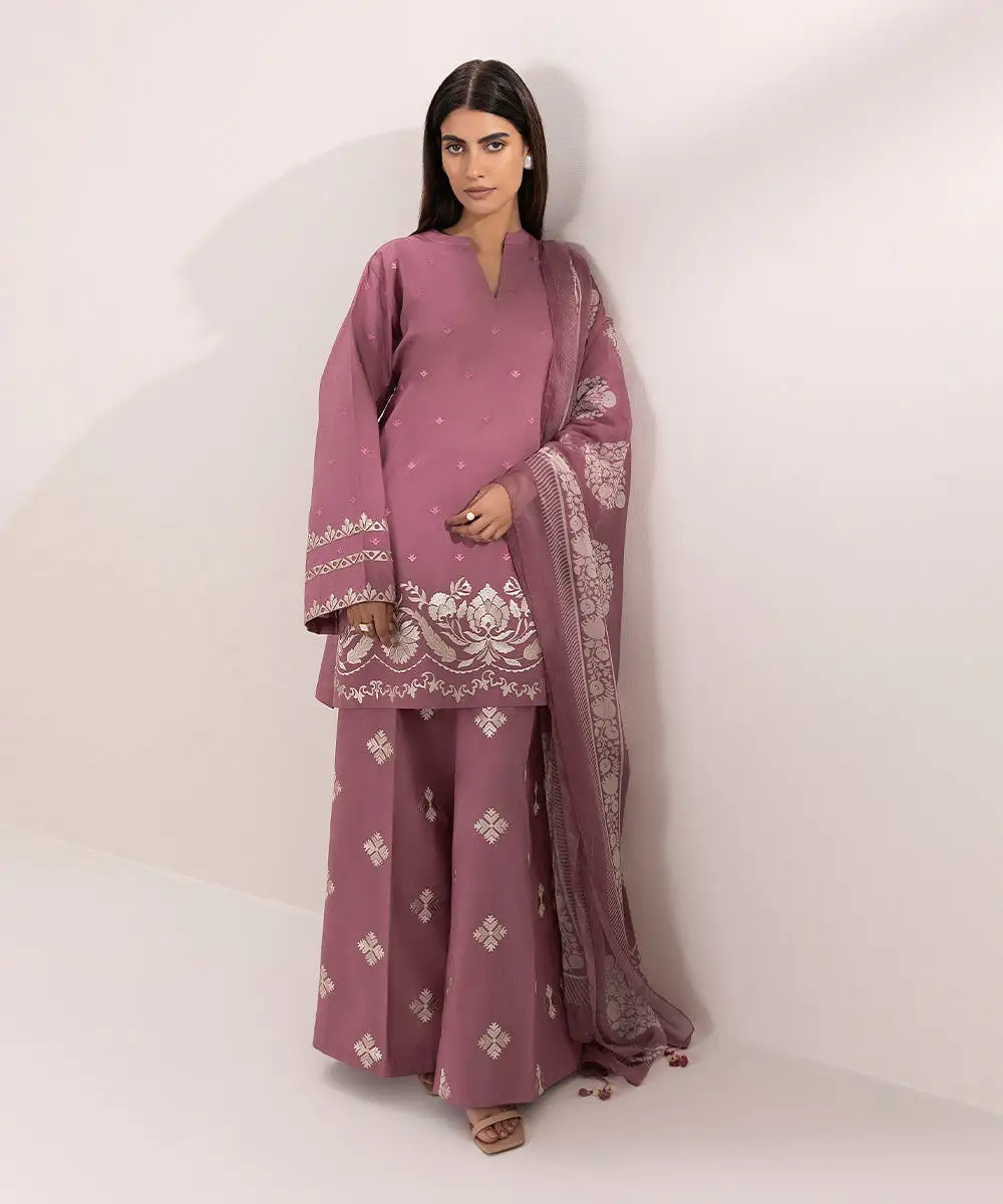 3 Piece - Embroidered Lawn Suit