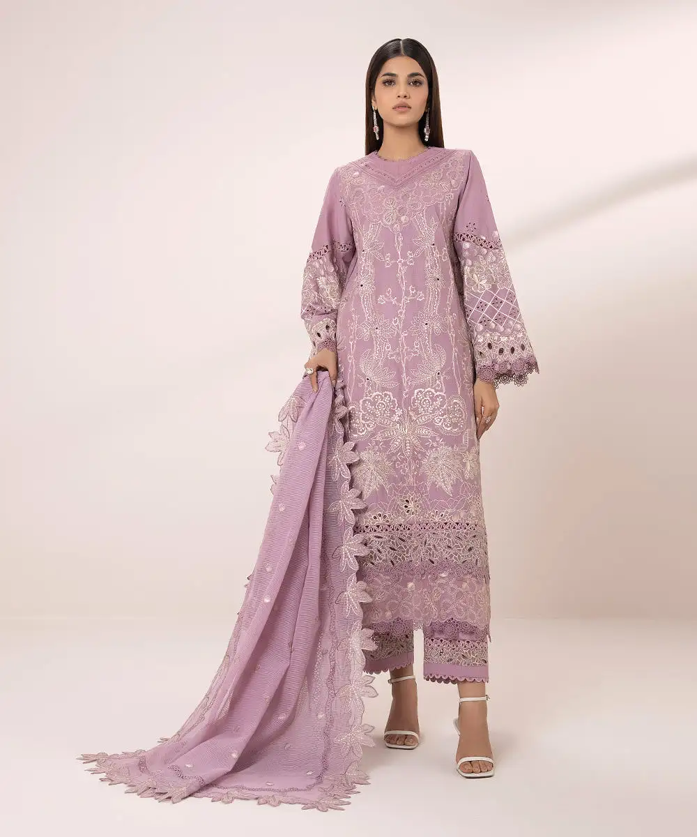 3 Piece - Embroidered Lawn Suit