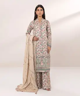 3 Piece - Embroidered Lawn Suit