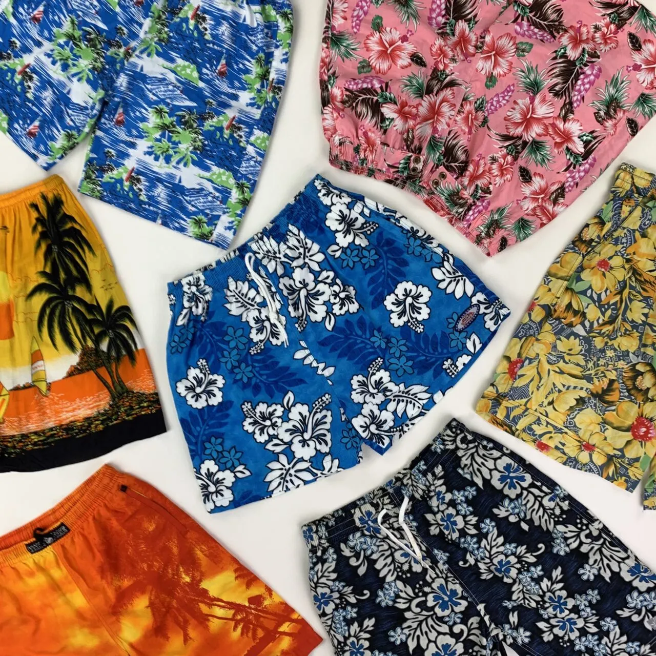 30 x Vintage Hawaiian/Beach Shorts Mix - Grade A - Lima Lima Vintage