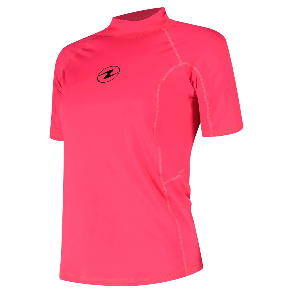 Aqualung Slim Fit Women's Rashguard Short Sleeve Pink