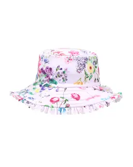 Bebe Swim Allegra Pink Print Sun Hat