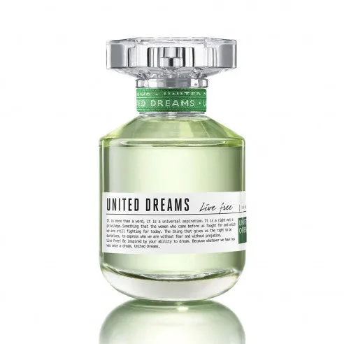 Benetton United Dreams  LIVE FREE EDT 2.7 oz Women 80 ml