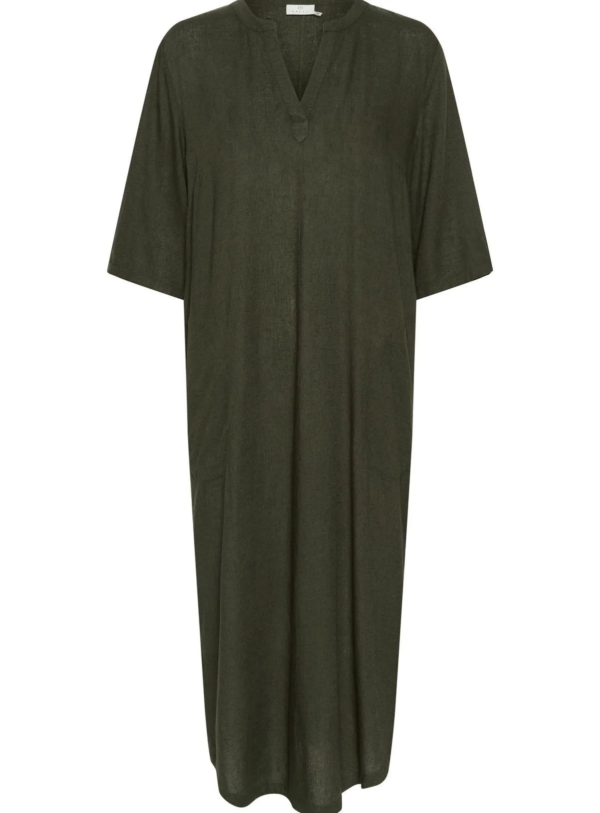 Buy KAFFE Milia Kaftan Midi Length Dress Green 18 | Dresses | Tu