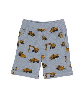 Chaser Kids Tractor Zones Shorts RPET Cozy Knit Beach Shorts (Toddler/Little Kids)