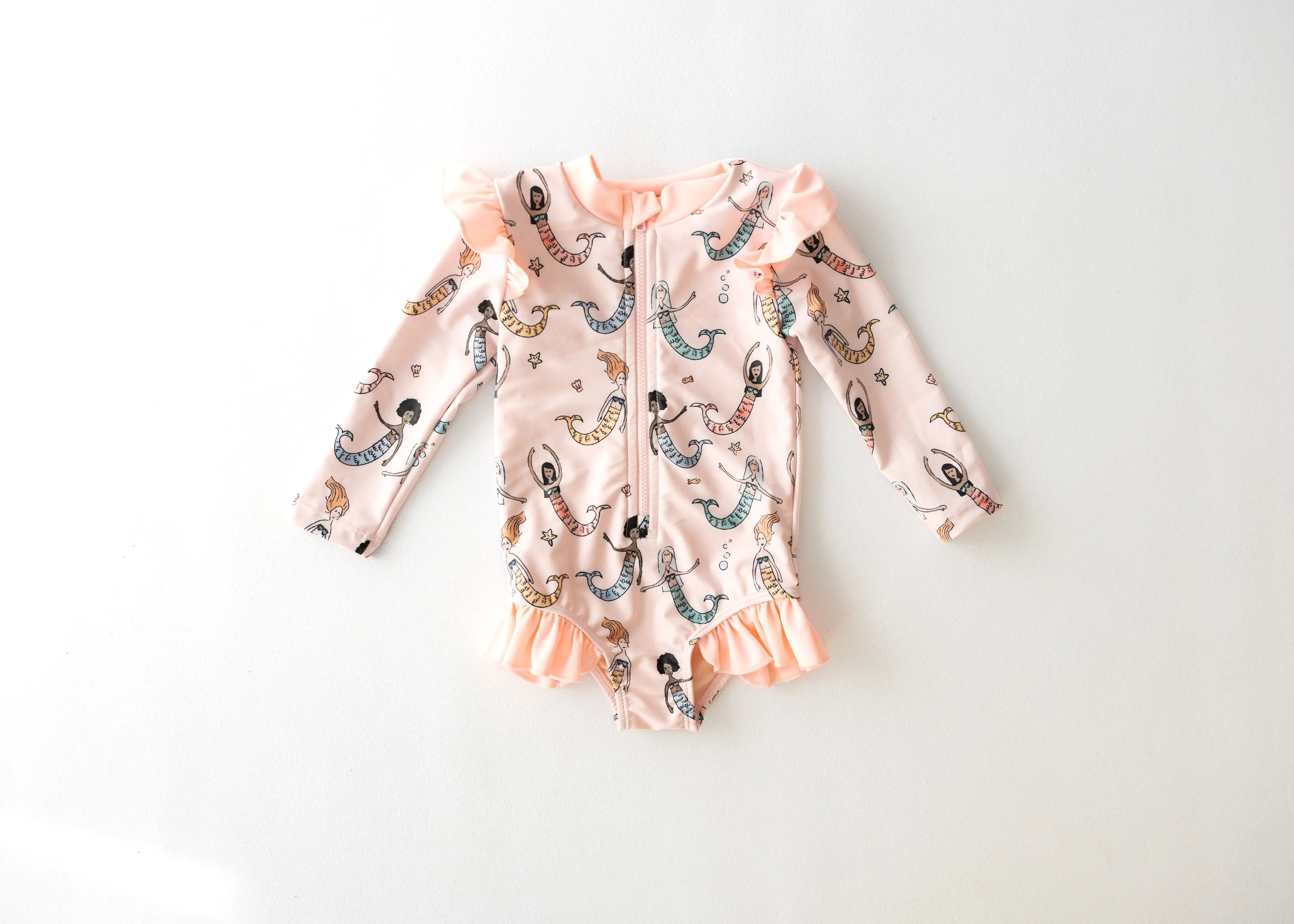 Child of Mine L/S Swim Zippy - Mer Friends