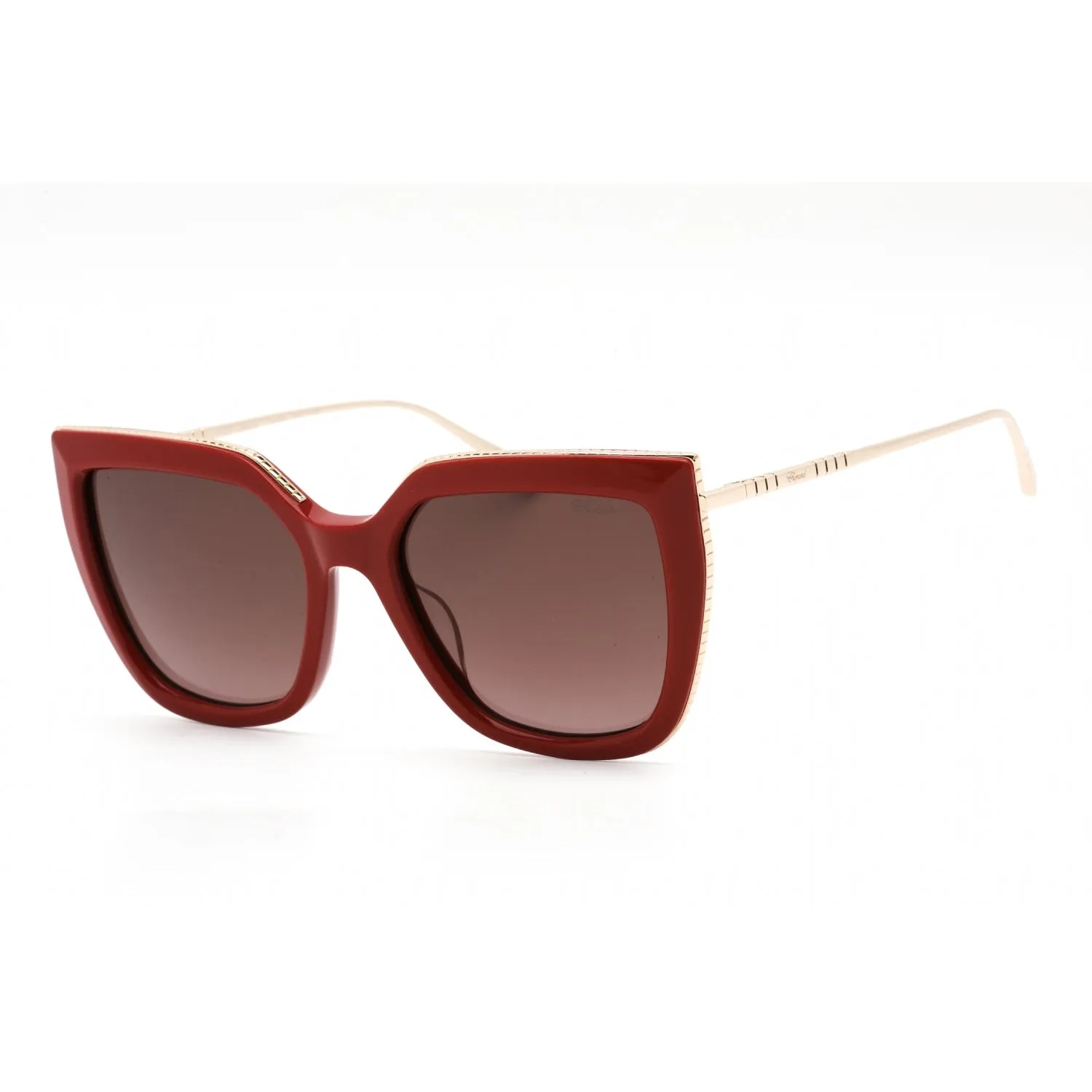 Chopard SCH319M Sunglasses SHINY FULL RED / Brown Gradient