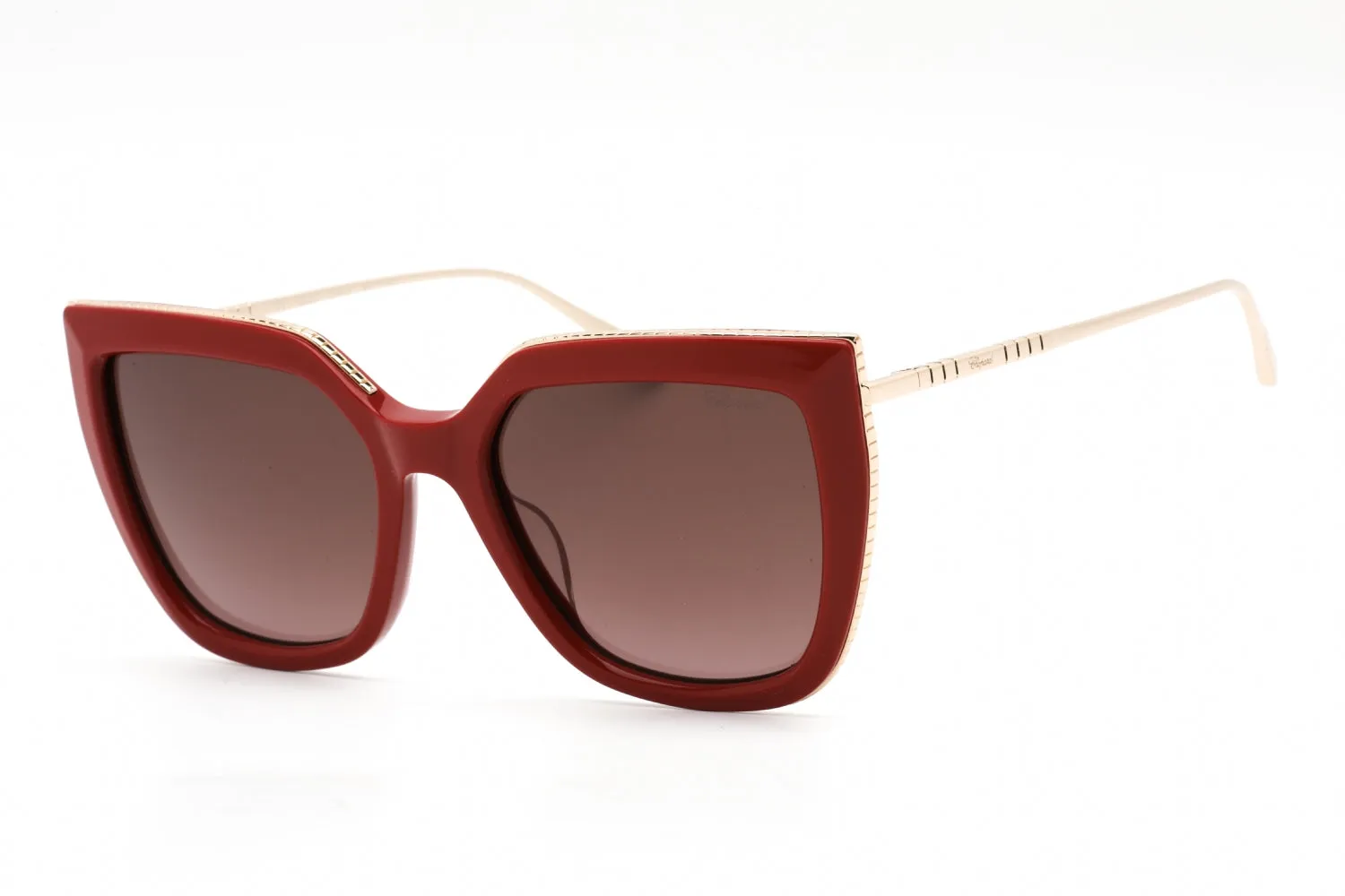 Chopard SCH319M Sunglasses SHINY FULL RED / Brown Gradient