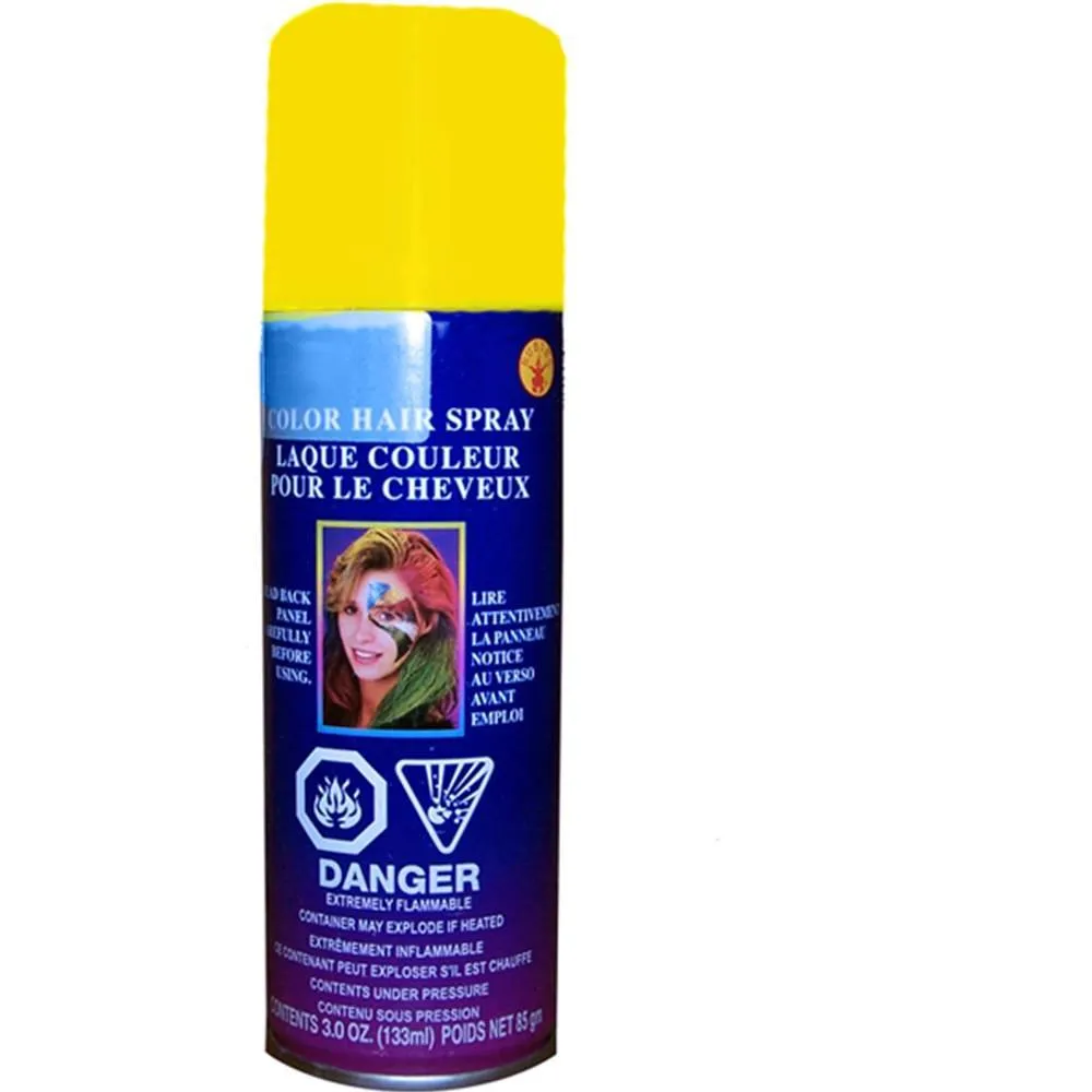 Color Hair Spray Blonde, Gold, Yellow, Red Glitter 3 oz