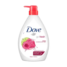 Dove Gel douche nourrissant Parfum framboise et citron vert 1 Litre