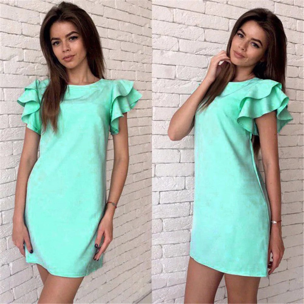 Elegant Dress Women Butterfly Sleeve Backless Dresses vestido de festa Feida