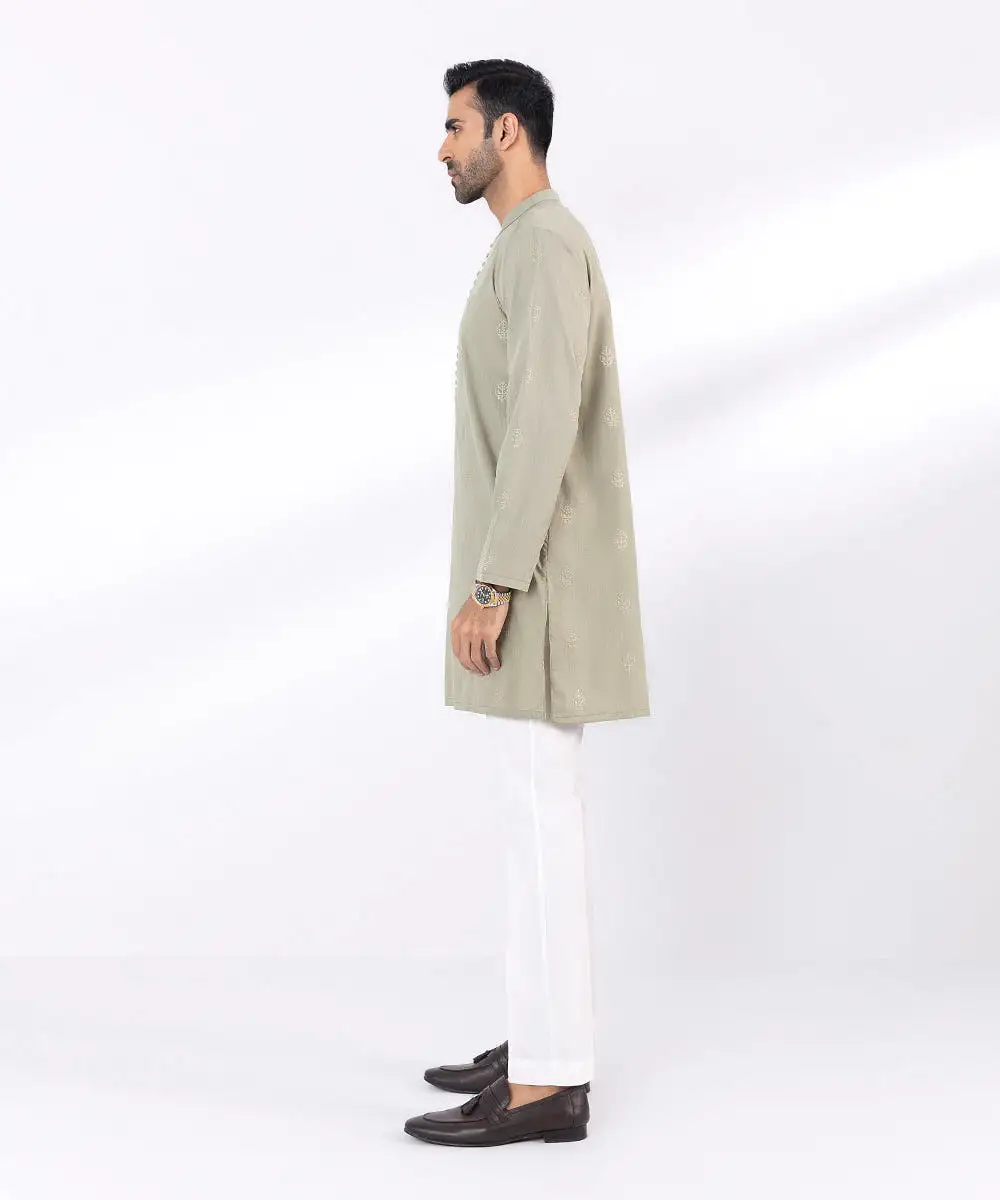 Embroidered Wash & Wear Kurta