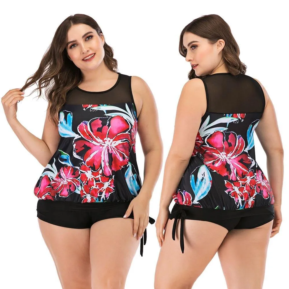 Floral Two-Piece Plus size Swimwear