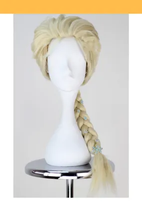 Frozen Elsa Champagne Braided Cosplay Wig