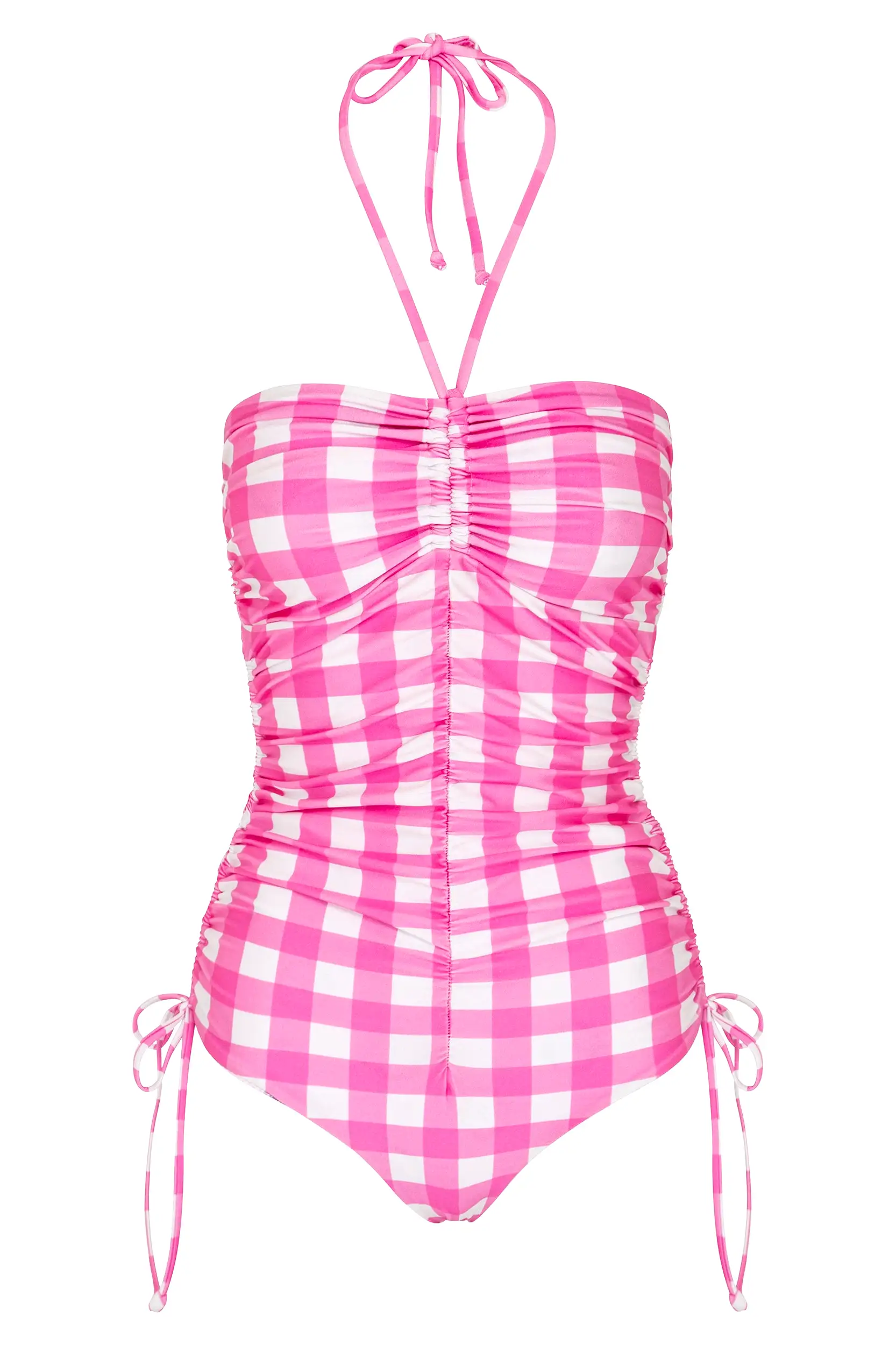 Gingham Halter One Piece