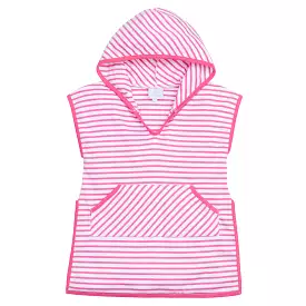 Girls Beach Popover - Hot Pink