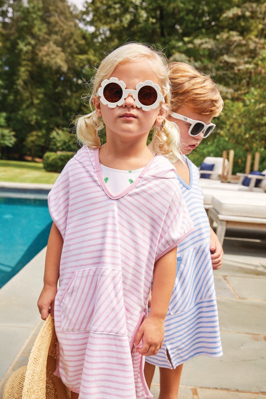 Girls Beach Popover - Light Pink