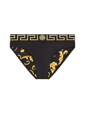 Greca-print swimming trunks