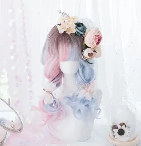 HARAJUKU LOLITA BLUE PINK MIXTURE WIG BY31087