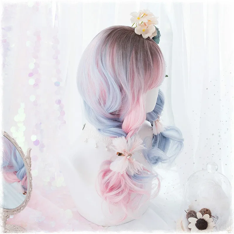 HARAJUKU LOLITA BLUE PINK MIXTURE WIG BY31087