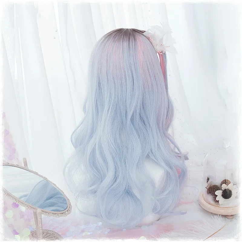 HARAJUKU LOLITA BLUE PINK MIXTURE WIG BY31087