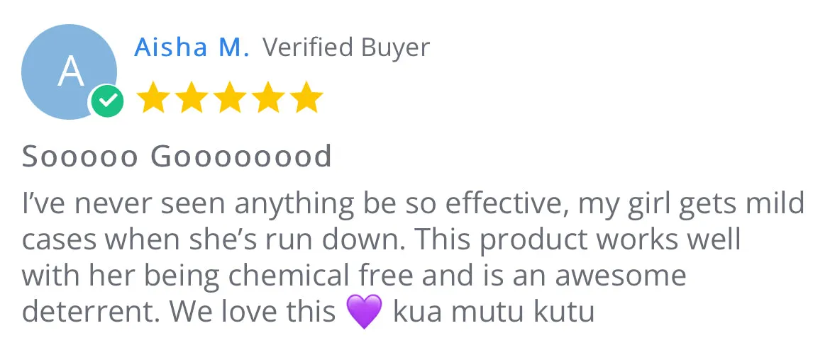 Kuamutu Kutu spray