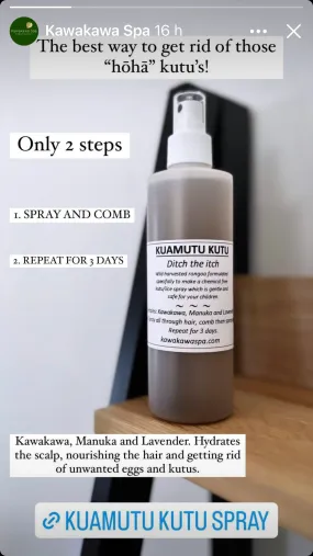 Kuamutu Kutu spray