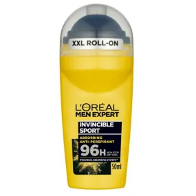 L 'Oréal Men Expert Invincible Sport Antiperspirant 96H Roll-On, 50 ml