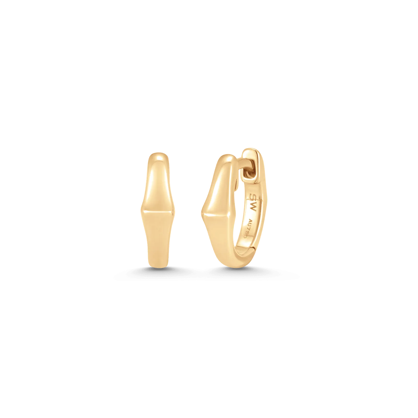 Lucia Gold Huggie Earrings