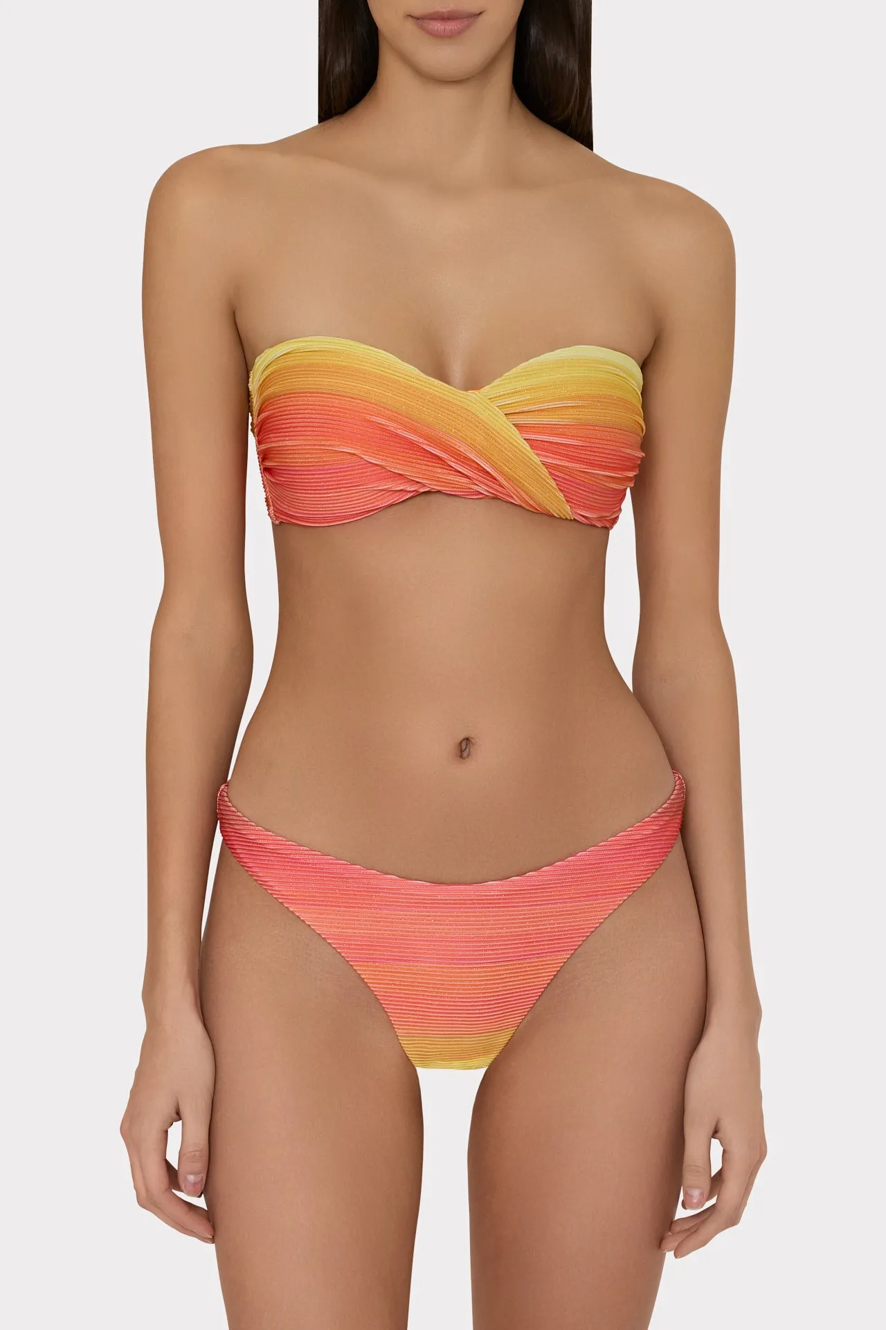 Margot Sunset Stripe Bikini Bottom