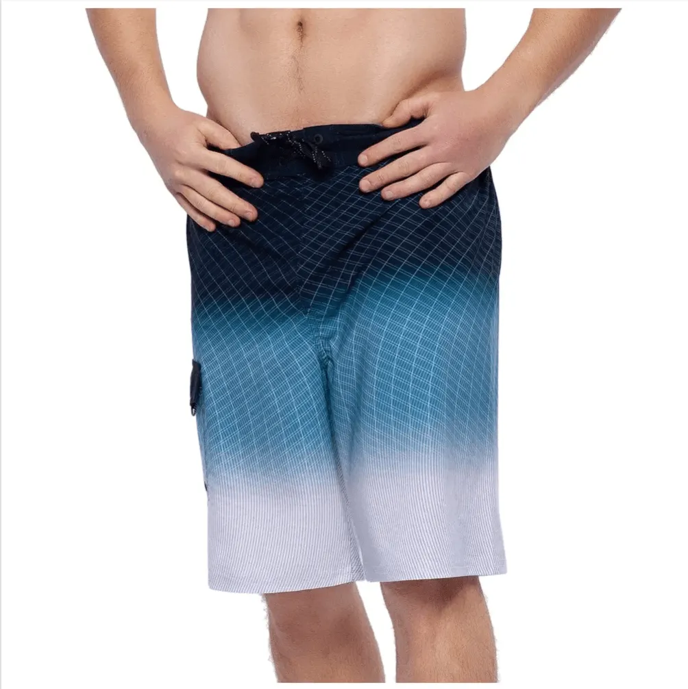 Men's 4-Way Stretch Board Shorts 9 Quick Dry Beach Swimwear