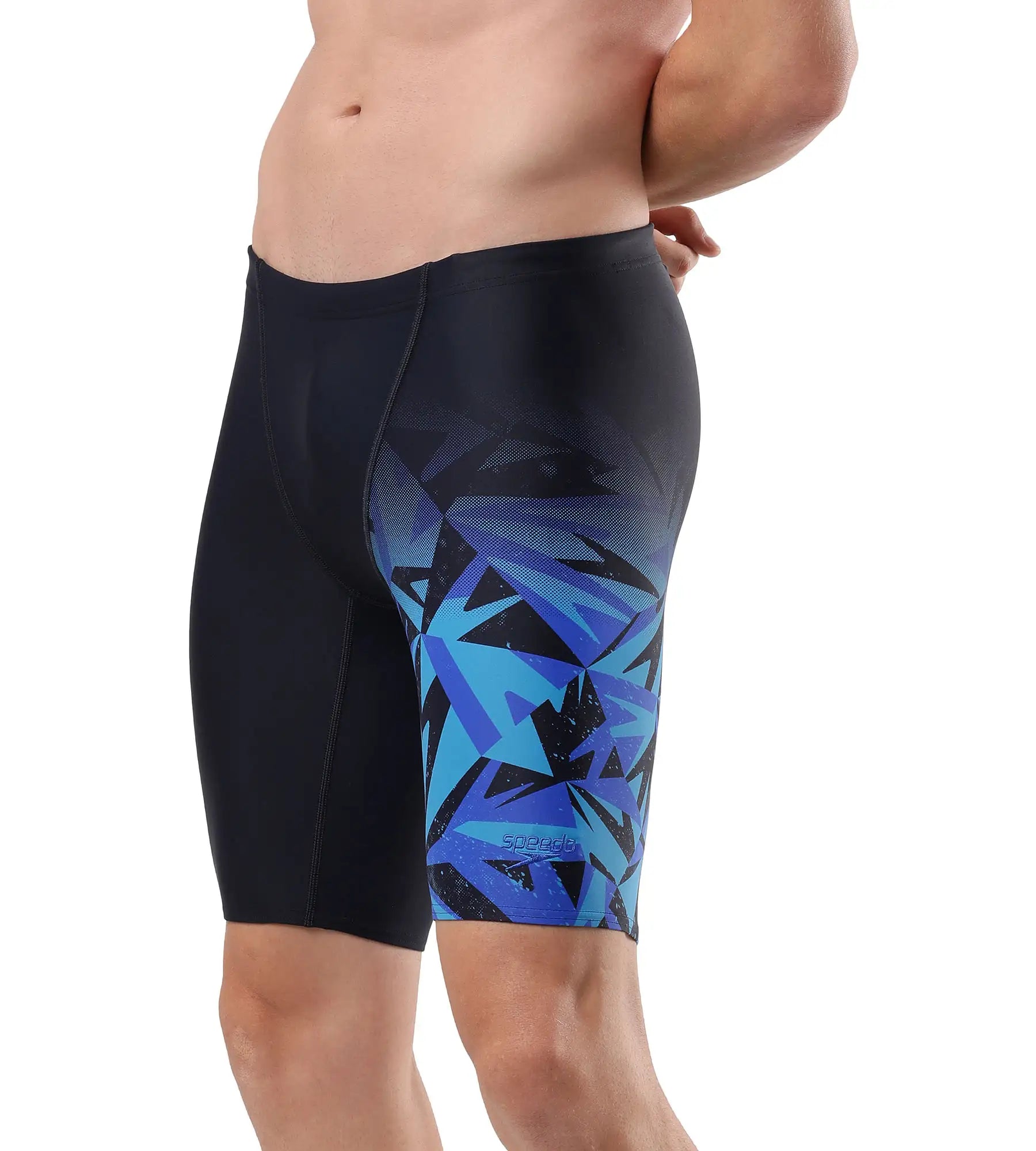 Men's Hyper Boom V Cut Jammer - True Navy & Blue Flame