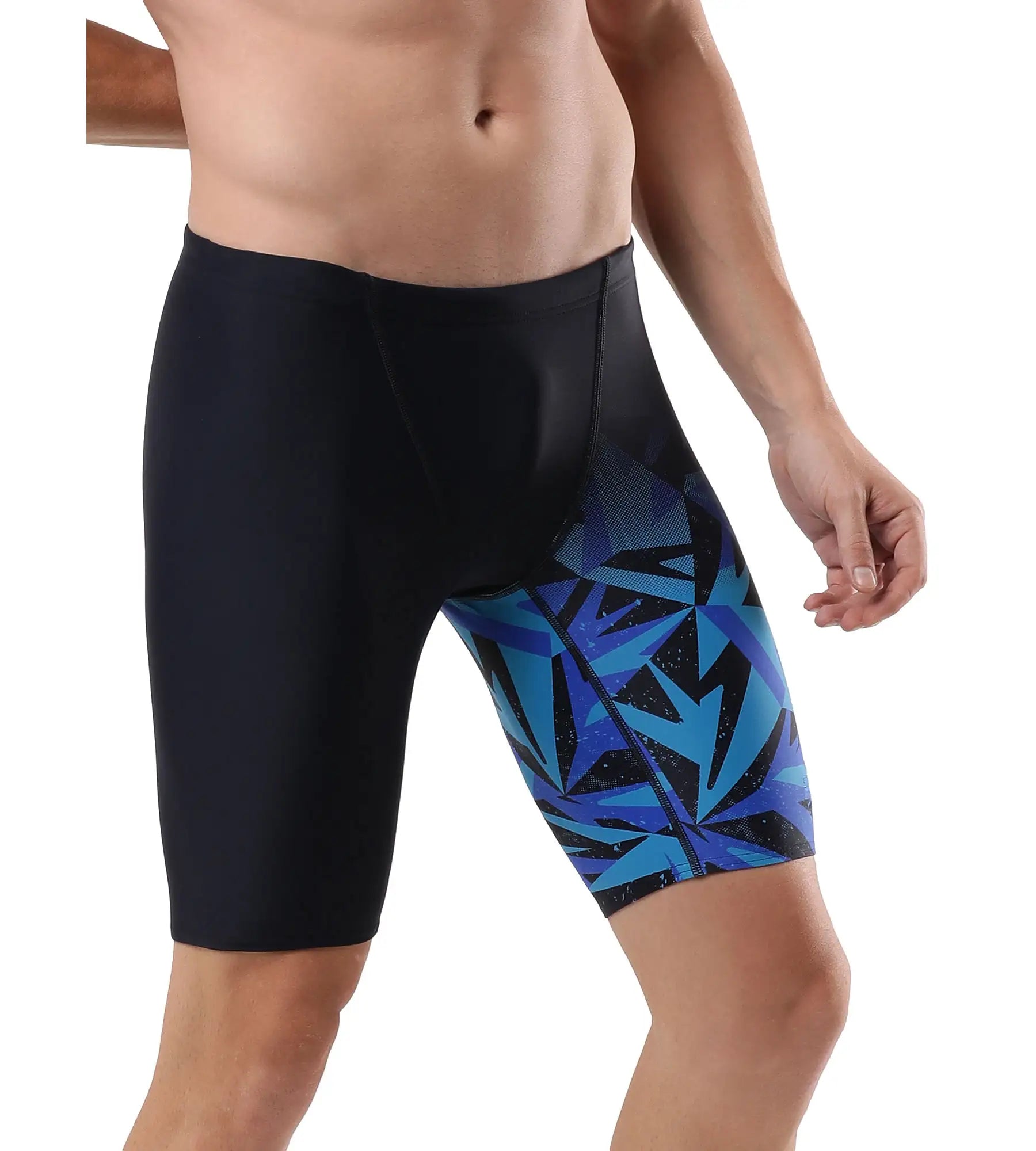 Men's Hyper Boom V Cut Jammer - True Navy & Blue Flame