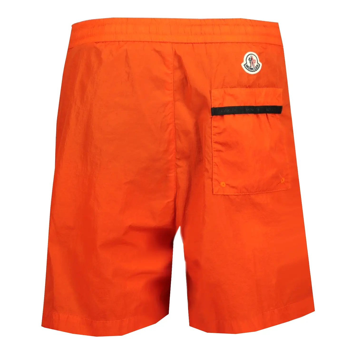 MONCLER Writing Logo Swim Shorts Orange