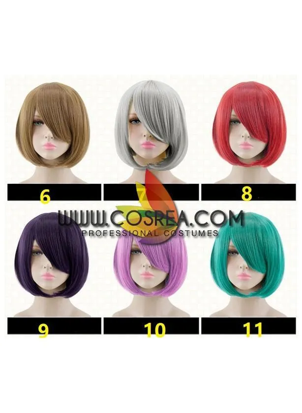 Multipurpose 35CM Even Bangs Cosplay Wig