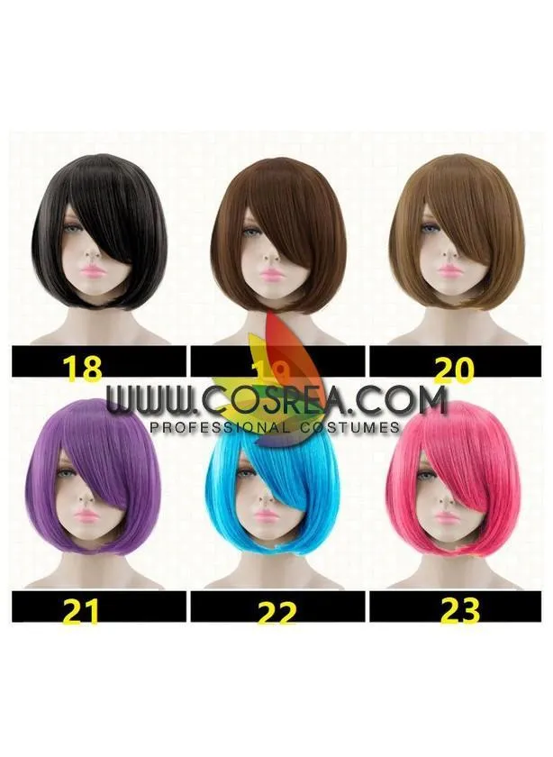 Multipurpose 35CM Even Bangs Cosplay Wig