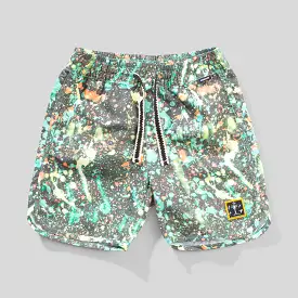 Munster Kids Crazykid Boardshort - Olivine Splatter