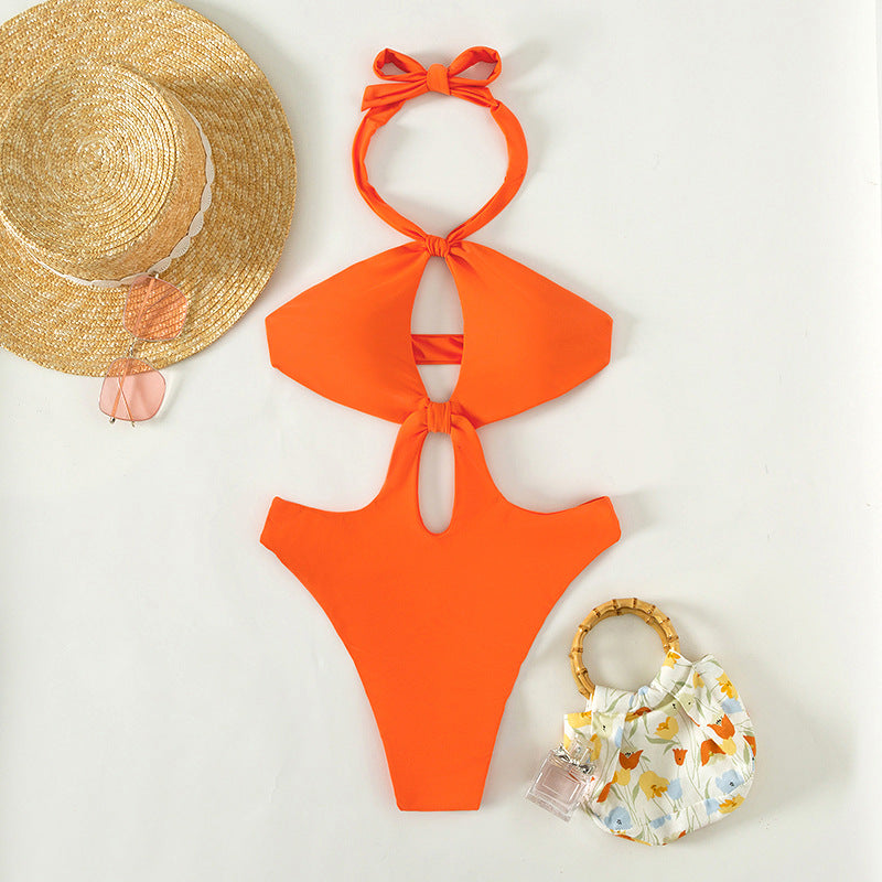 New sexy hollow one-piece women's bikini