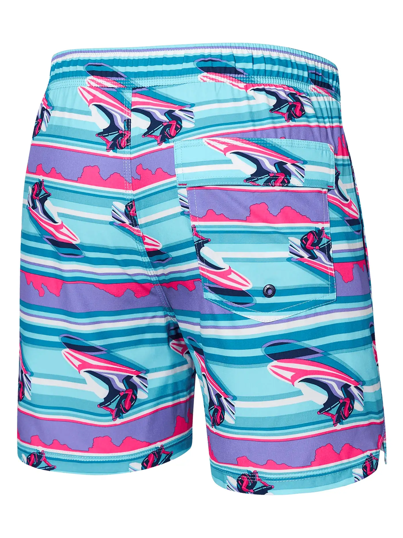 Oh Buoy 2n1 Volley 5 Jetski Stripe Pool Boardshorts