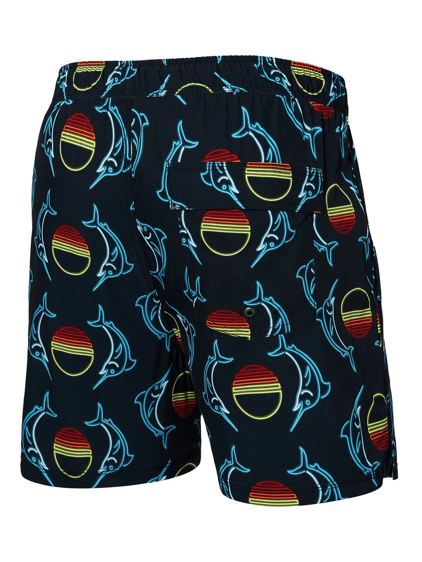 Oh Buoy 2n1 Volley 5 Sunset Crest Black Boardshorts