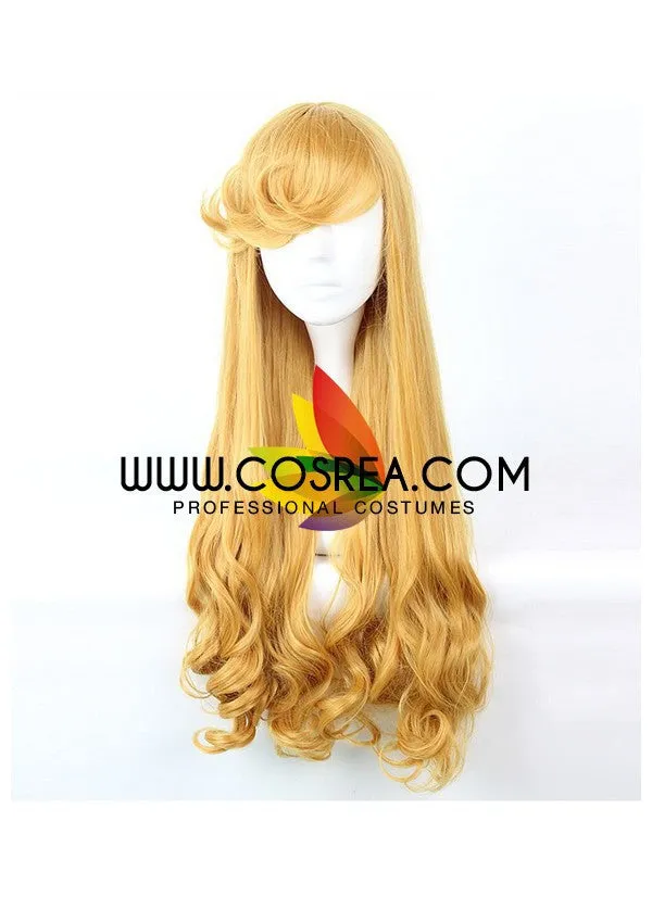 Princess Aurora Sleeping Beauty Curl Cosplay Wig