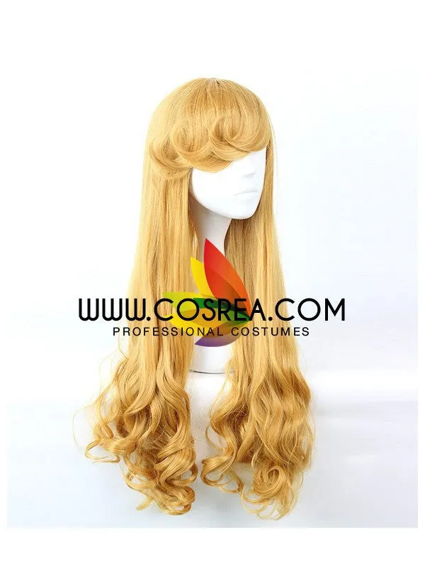 Princess Aurora Sleeping Beauty Curl Cosplay Wig