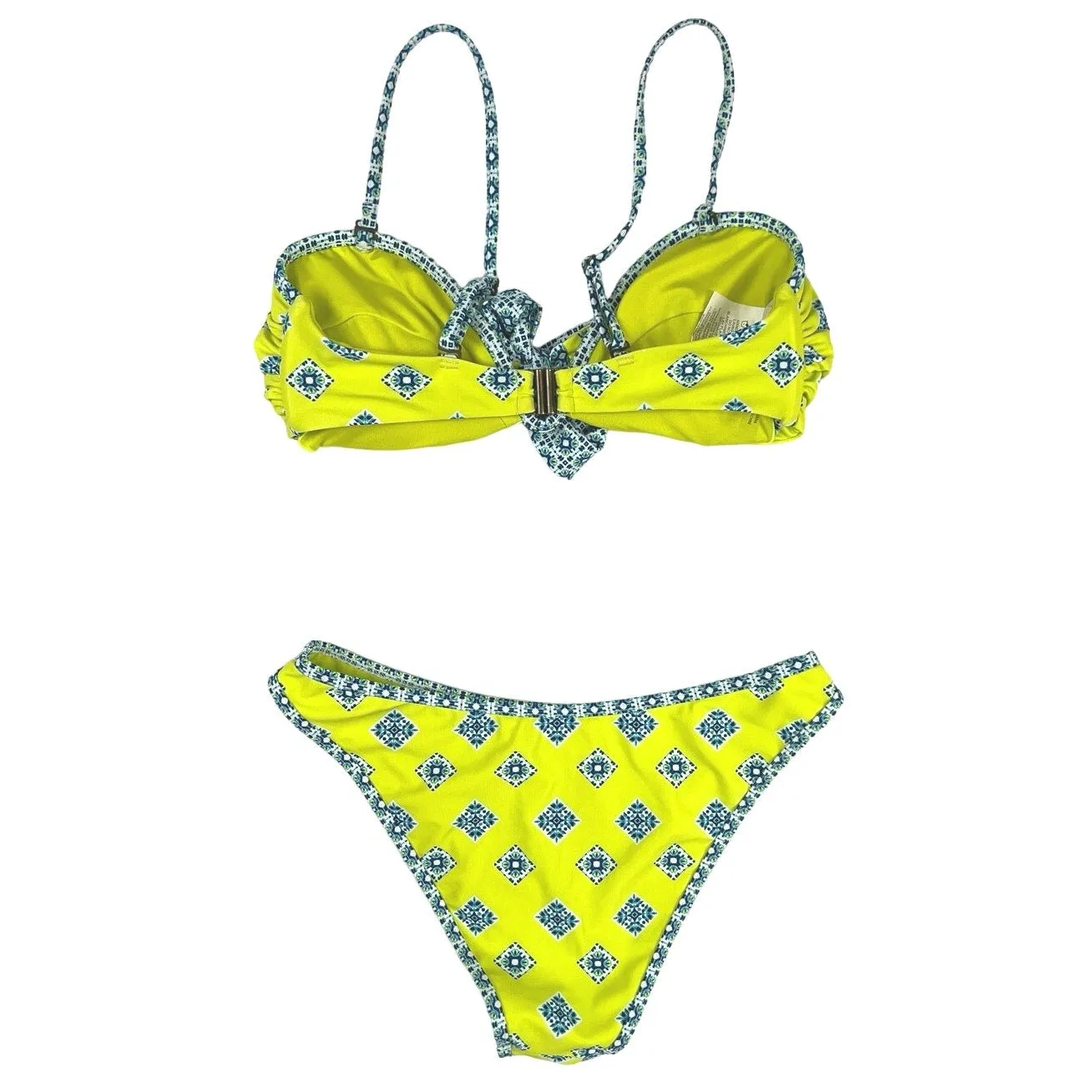 Ramy Brook Yellow Multicolor 2-Piece Bikini Bathing Suit Swimsuit Swimwear Sz XS