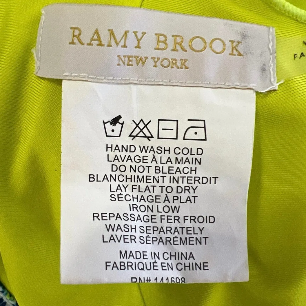 Ramy Brook Yellow Multicolor 2-Piece Bikini Bathing Suit Swimsuit Swimwear Sz XS