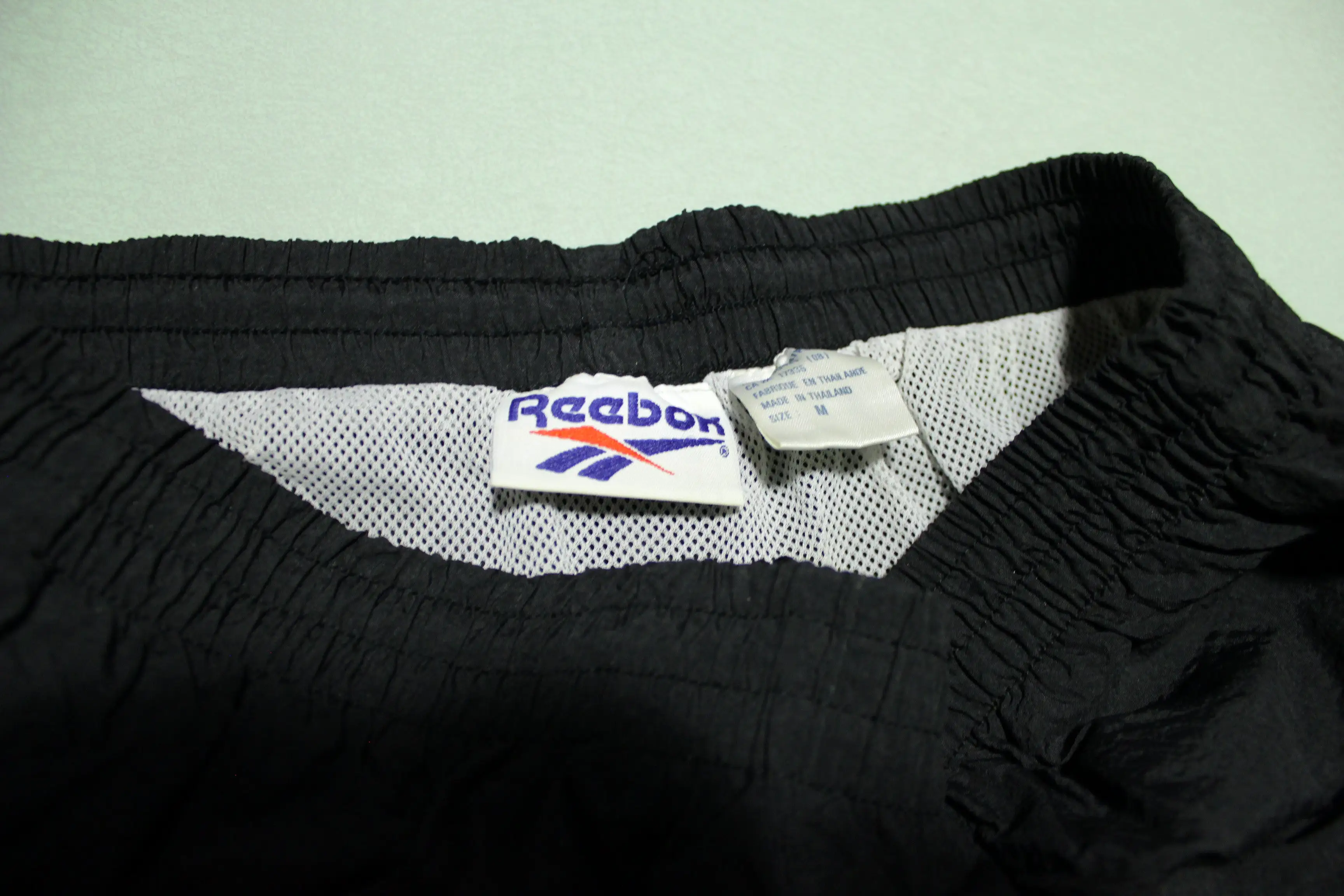 Reebok Vintage 90's Jet Black Swimming Trunks Shorts