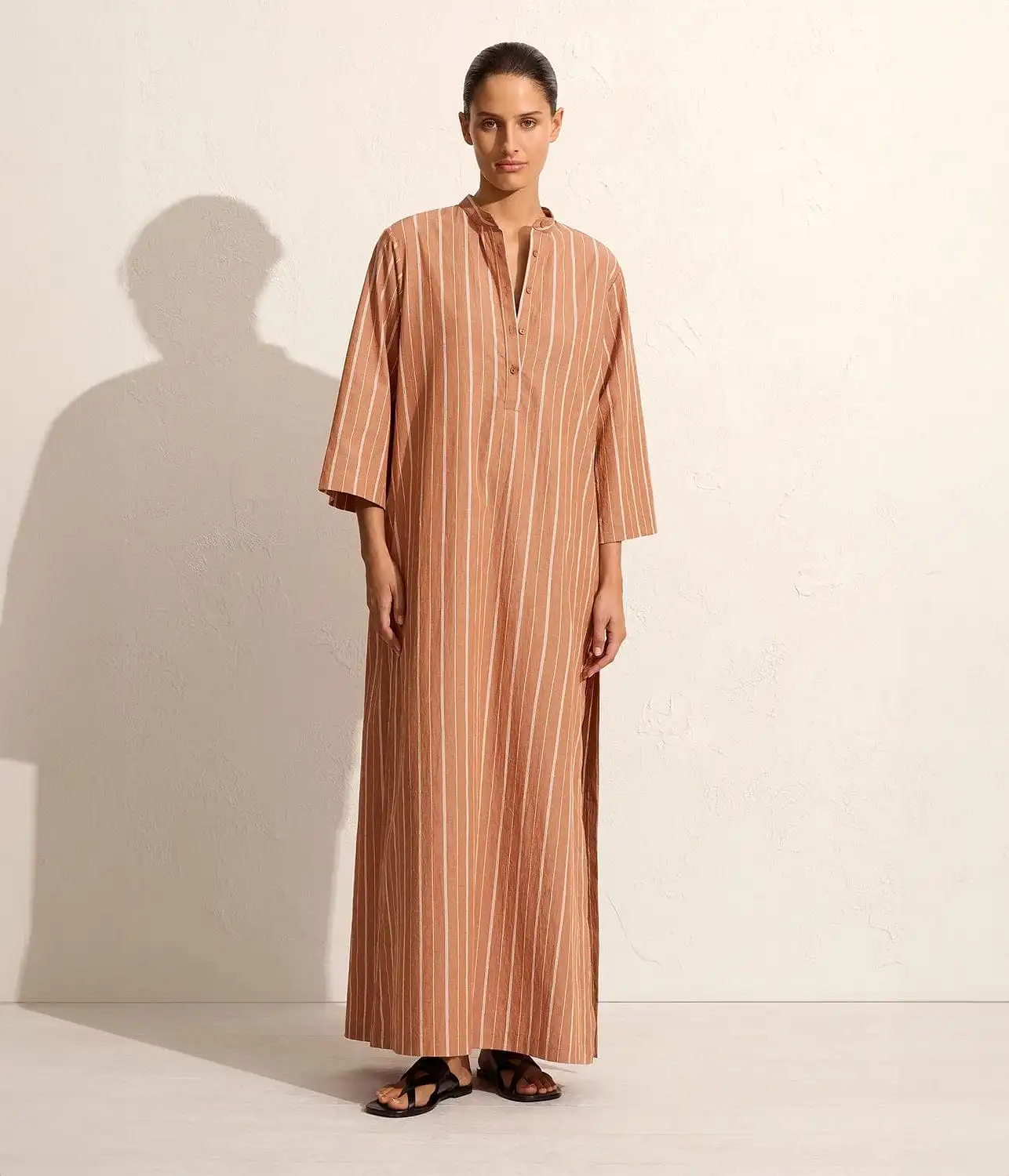 RELAXED STRIPE DJELLABA- DESERT STRIPE